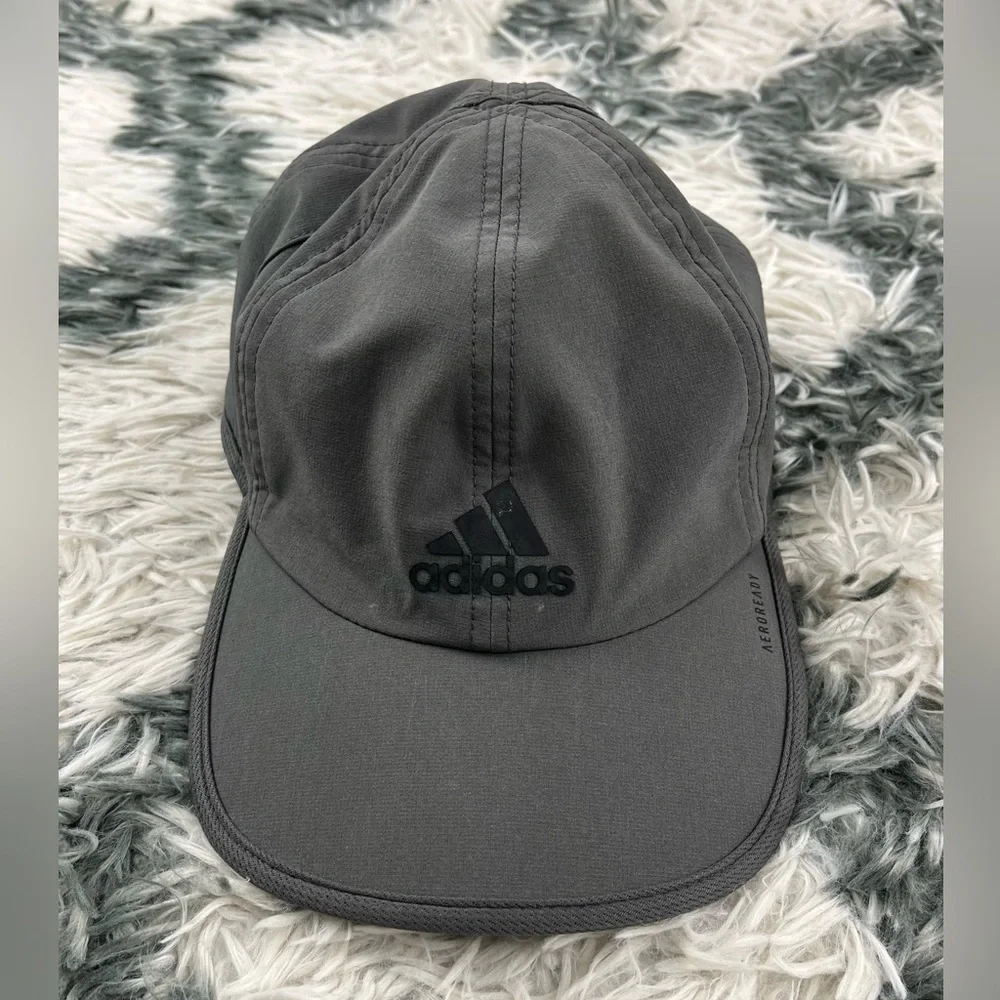 Adidas Adult Unisex Gray Aeroready Hat Adjustable